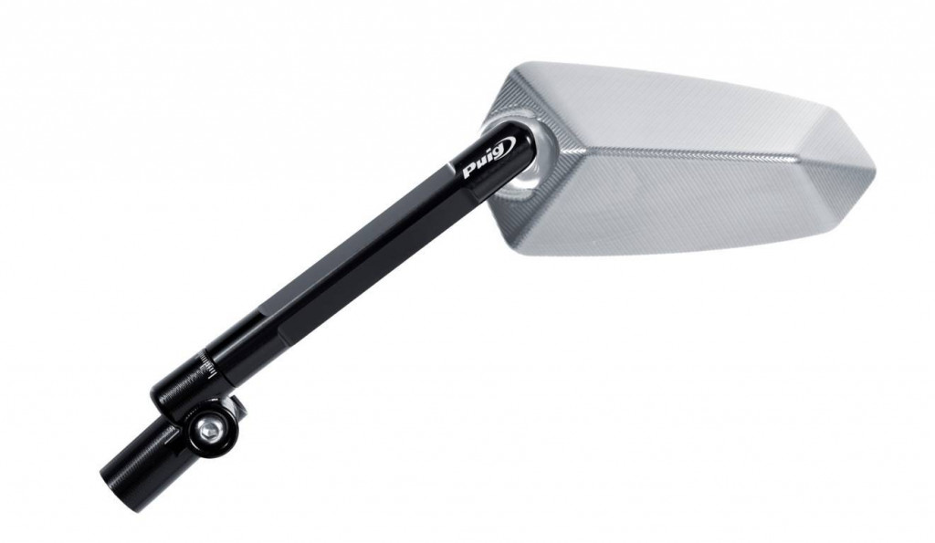 Uzvratni retrovizor PUIG F1.1. 018DN anodized aluminium / black left