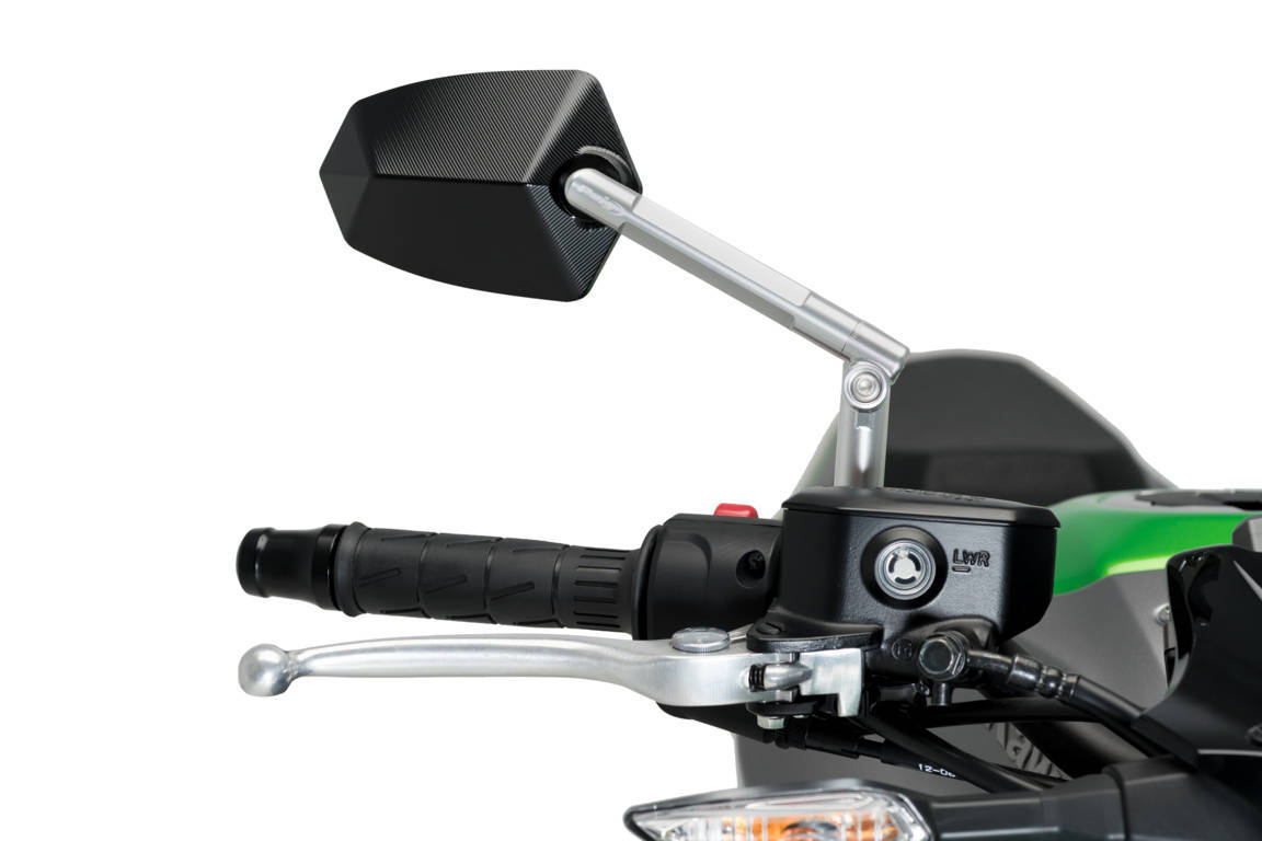 Uzvratni retrovizor PUIG GT.1 020DN anodized aluminium / black right