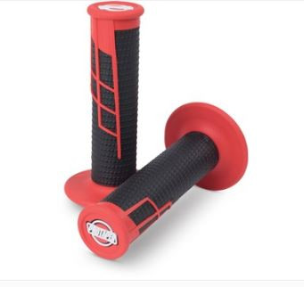 Clamp on grips 1/2 waffle red/black ProTaper 021662