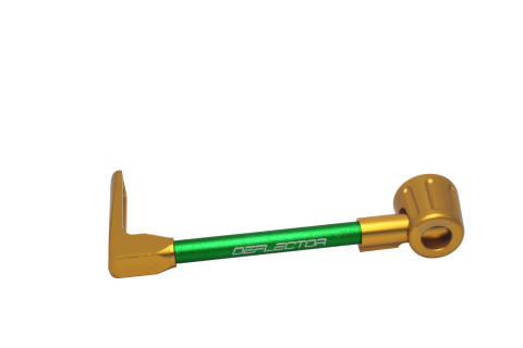 Lever guard ACCOSSATO DE002 with green hose and joint left, aluminium