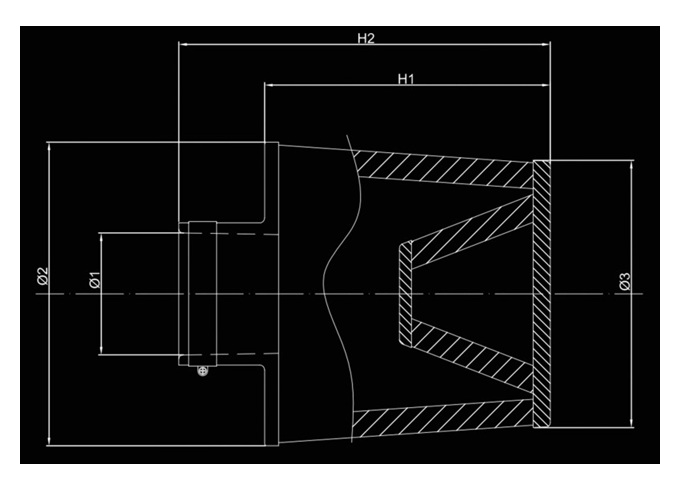 Twin conical air filter BMC FBTW150-140C Carbon Top