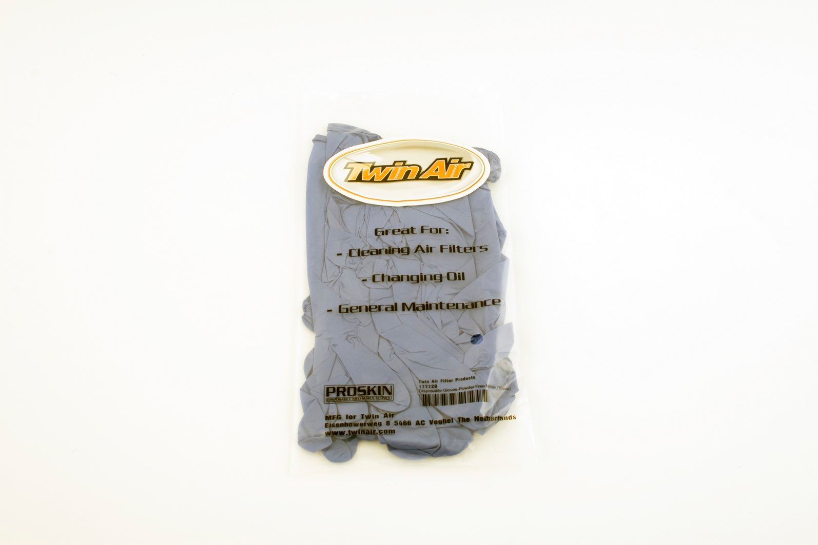 Disposable Rubber Gloves TwinAir 177728 Powder Free Nitrile (10 pcs)