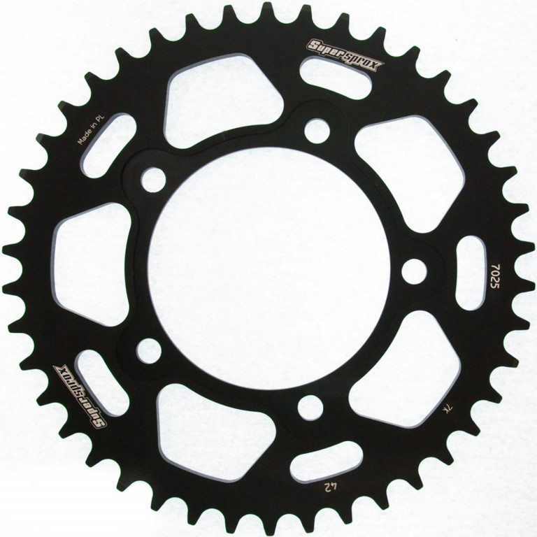 Rear ALU sprocket SUPERSPROX RAL-7025:42-BLK Crni 42T, 520