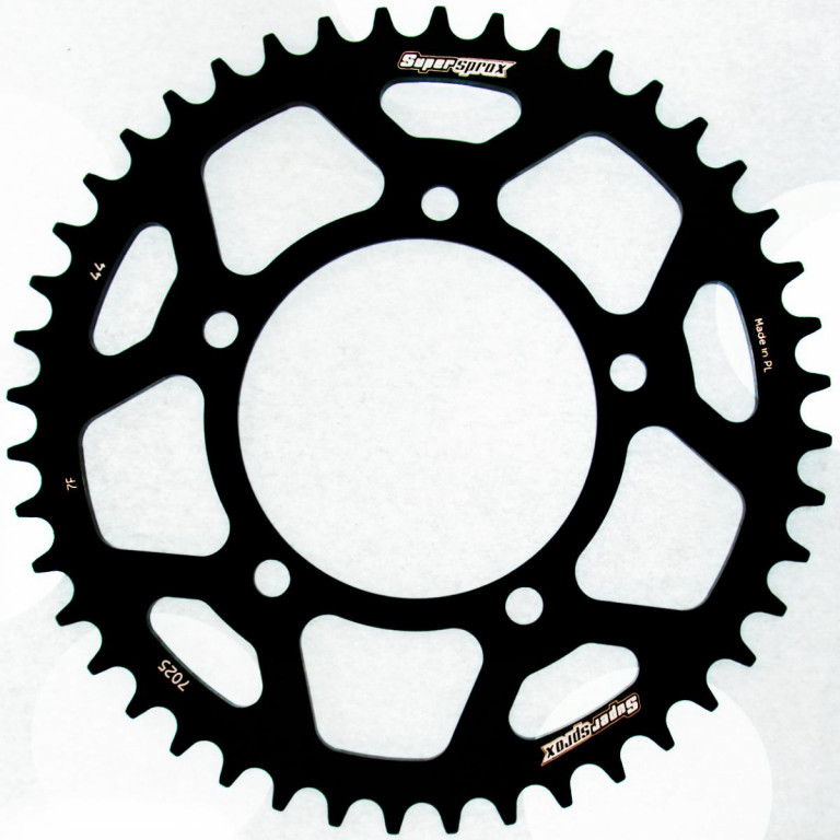 Rear ALU sprocket SUPERSPROX RAL-7025:44-BLK Crni 44T, 520