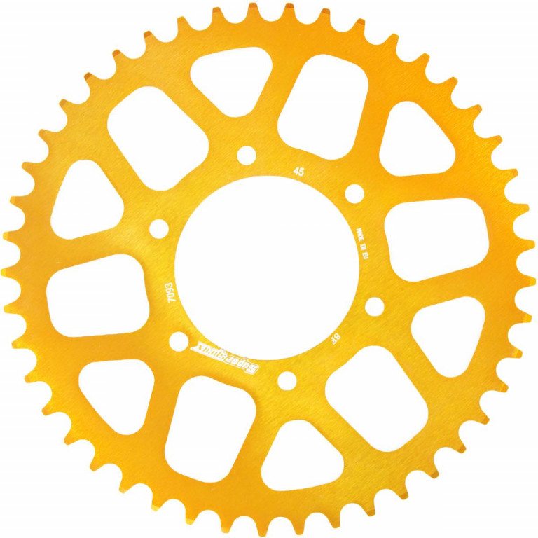 Rear ALU sprocket SUPERSPROX RAL-7093:45-GLD zlato 45T