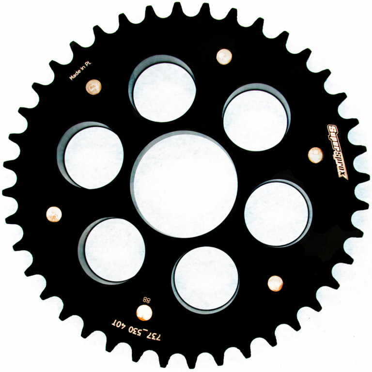 Rear sprocket STEALTH with alloy disc SUPERSPROX STEALTH with alloy disc RSA-737_530:40-BLK Crni 40T, 520