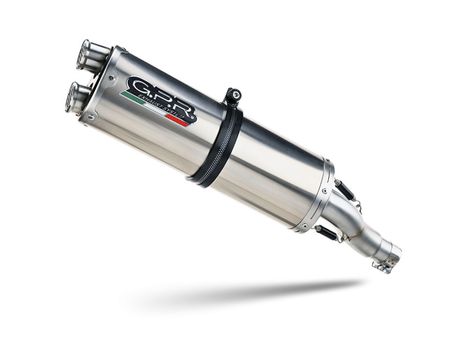 Dual slip-on exhaust GPR TRAIL / OFF-ROAD E5.H.275.DUAL.IO Matte inox for HONDA CRF 1100 L Africa Twin 2020-2024
