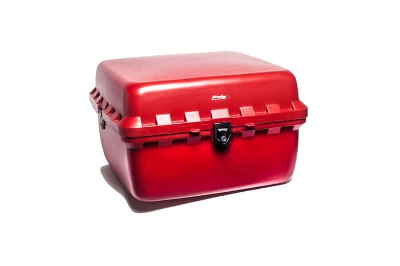 Top box PUIG BIG BOX 0713R crven 90l, with lock
