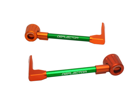 Lever guard ACCOSSATO DE003 with green hose and joint right + left , aluminium