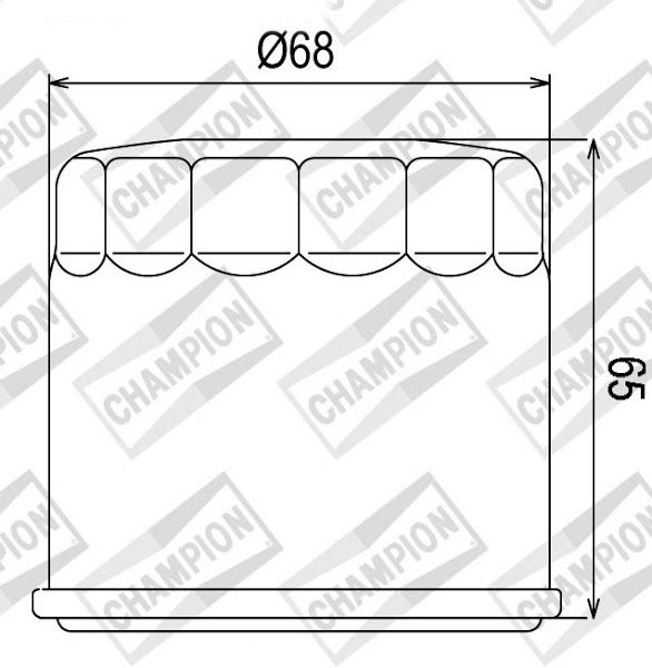 Filter ulja CHAMPION COF038 100609515
