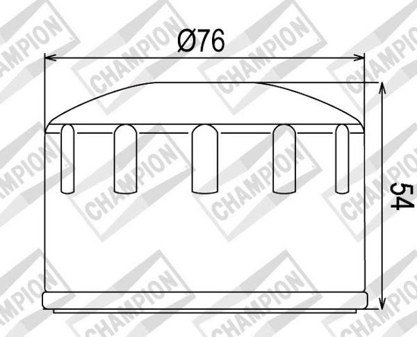 Filter ulja CHAMPION COF064 100609555
