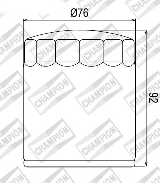 Filter ulja CHAMPION COF071C 100609565