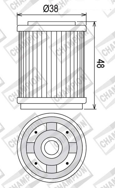 Filter ulja CHAMPION COF043 100609635