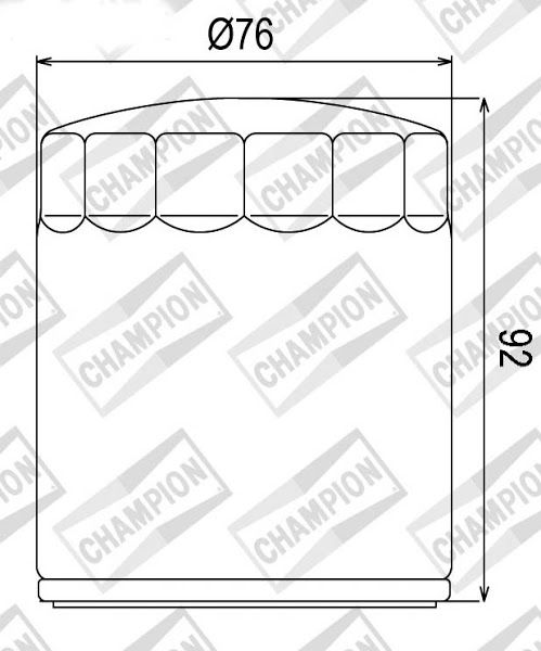 Filter ulja CHAMPION COF070C 100609715