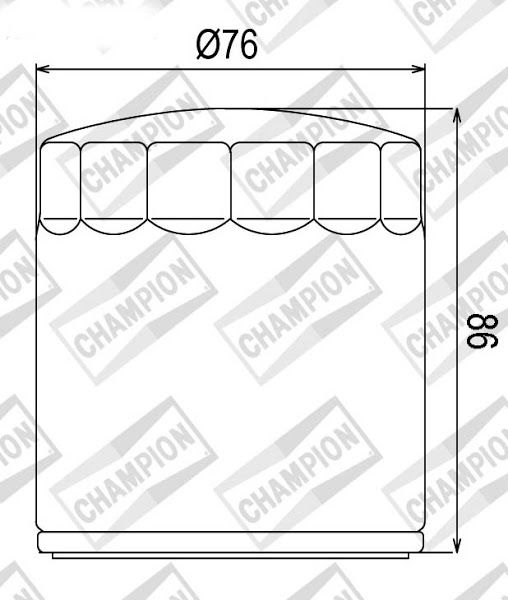 Filter ulja CHAMPION COF074C 100609735