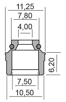 Oil seal RMS 100669210 valve stem