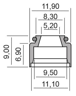 Oil seal RMS 100669220 valve stem