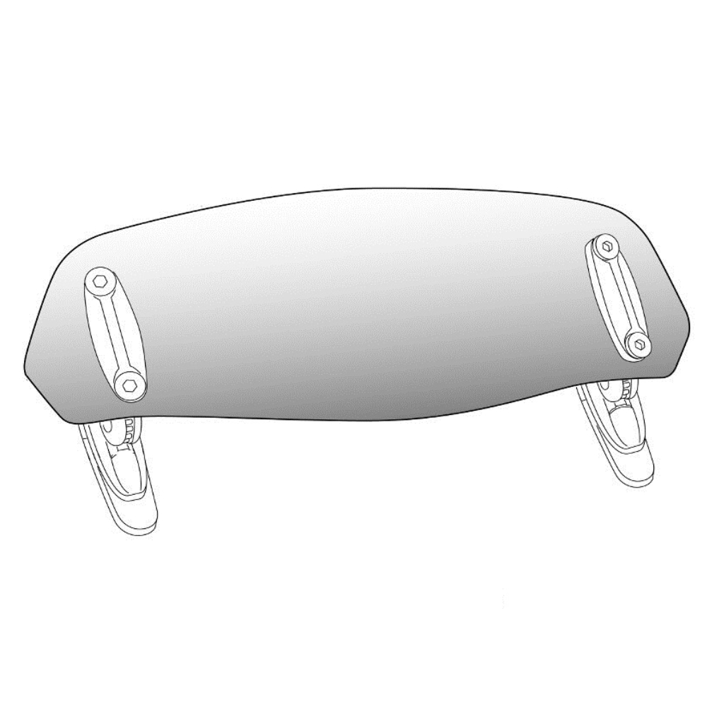 DODATAK VIZIRA-6873W clip-on transparent---PUIG