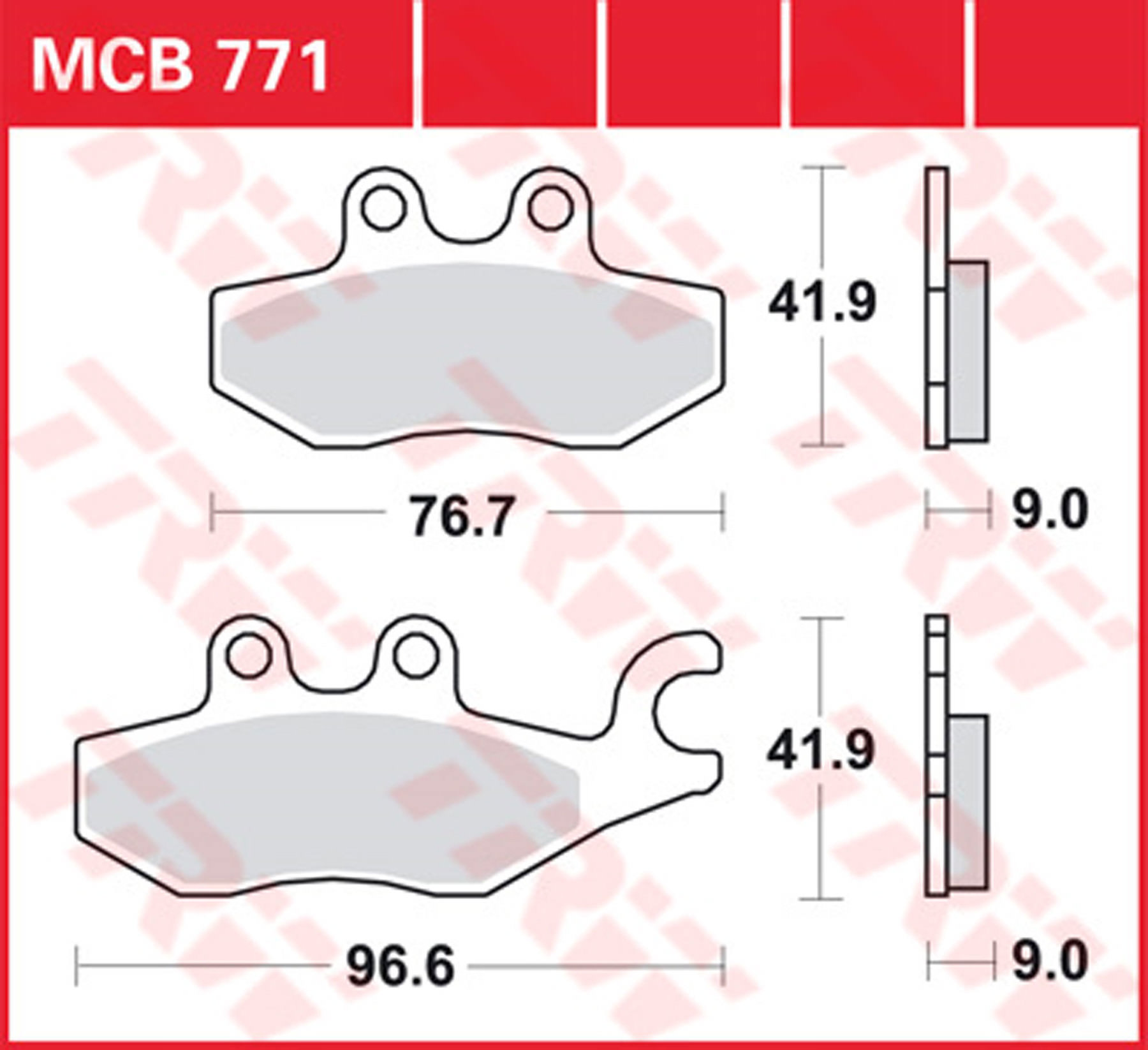 KOČIONE PLOČICE-225110620 / MCB 771---LUCAS