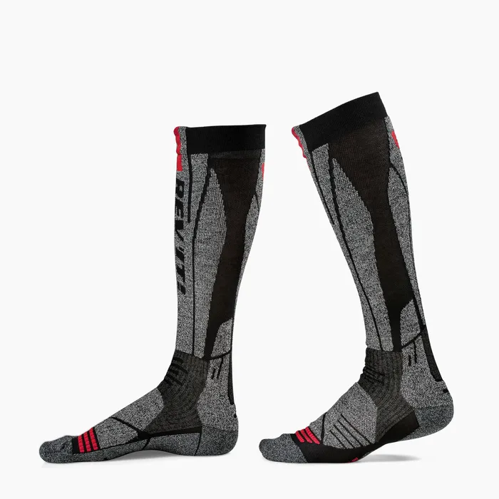 ČARAPE-SOCKS ANDES FAR077-42-44-LIGHT GREY/RED-REVIT