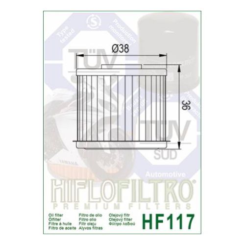 FILTER ULJA-HF117---HIFLO
