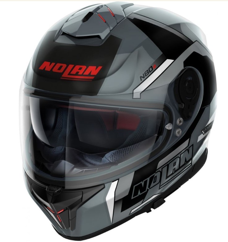 KACIGA-N80-8 WANTED N-COM 076 XXL-XXL-SLATE GREY - RED BLACK WHITE-NOLAN GROUP