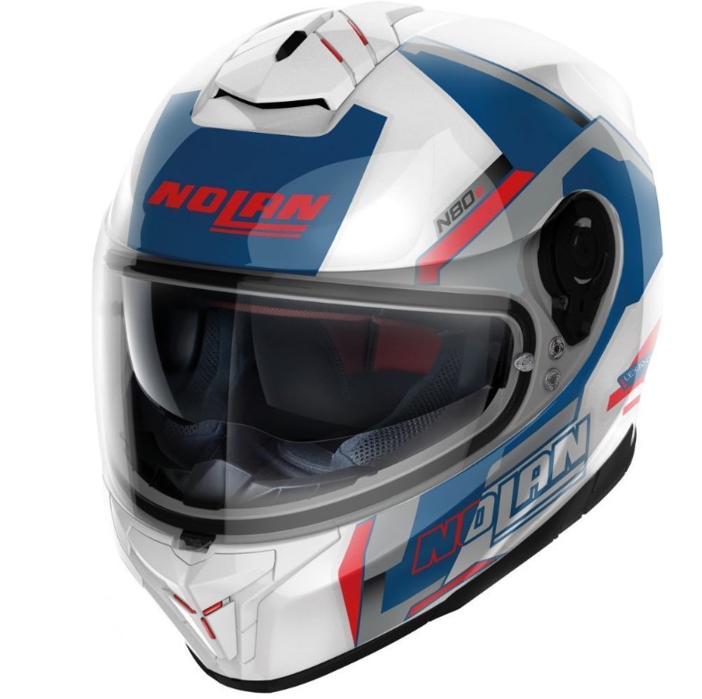 KACIGA-N80-8 WANTED N-COM 075 XL-XL-METAL WHITE - RED BLUE SILVER-NOLAN GROUP