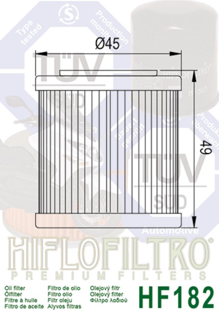 FILTER ULJA-HF182---HIFLO