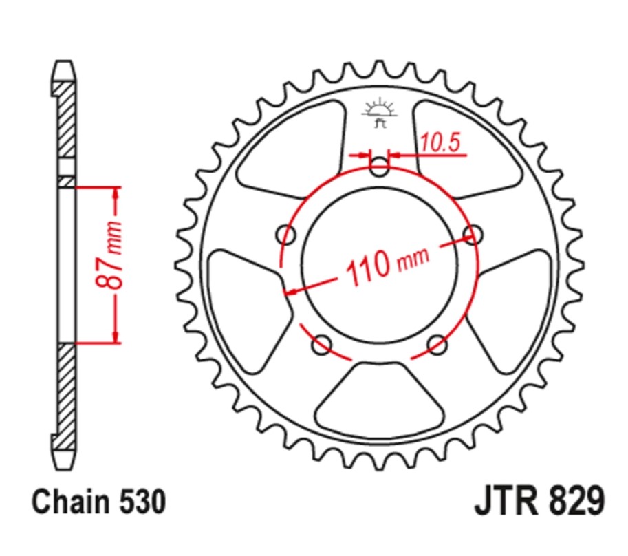 LANČANIK-727.47.72, JTR 829-45 45T, 530---JT