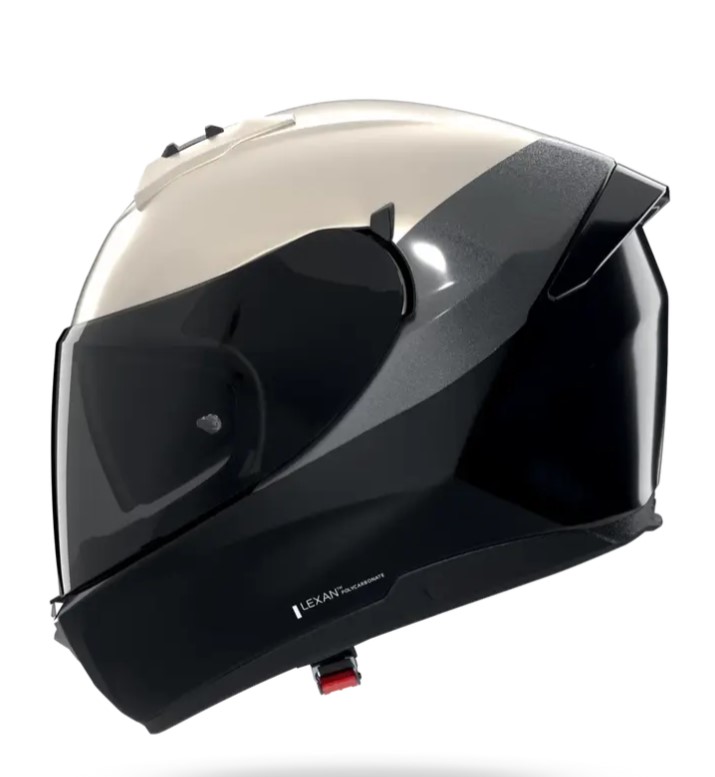 KACIGA-N60-6 VERNICIATURA SPECIALE 346-XL-XL-NERO AVORIO ANTRACITE-NOLAN GROUP