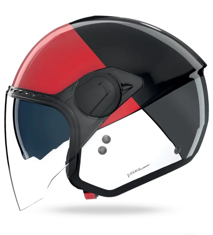 KACIGA-N20-2 VISOR BLOCCO 353-L-L-NERO ROSSO ANTRACITE BIANCO-NOLAN GROUP