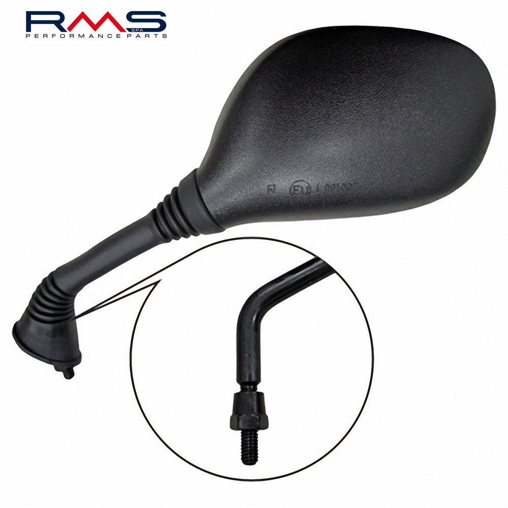 Uzvratni retrovizor RMS 122760370 left Crni