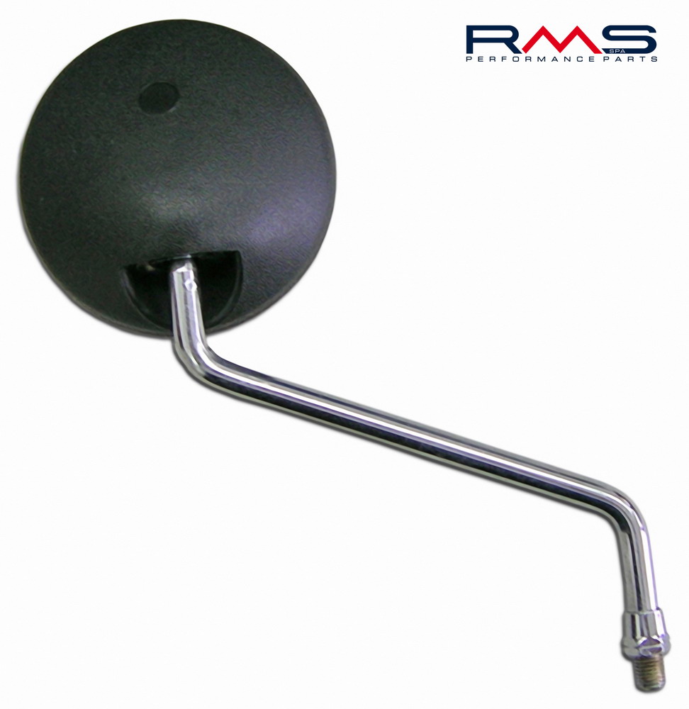 Uzvratni retrovizor RMS 122770570 right black with chromed shaft