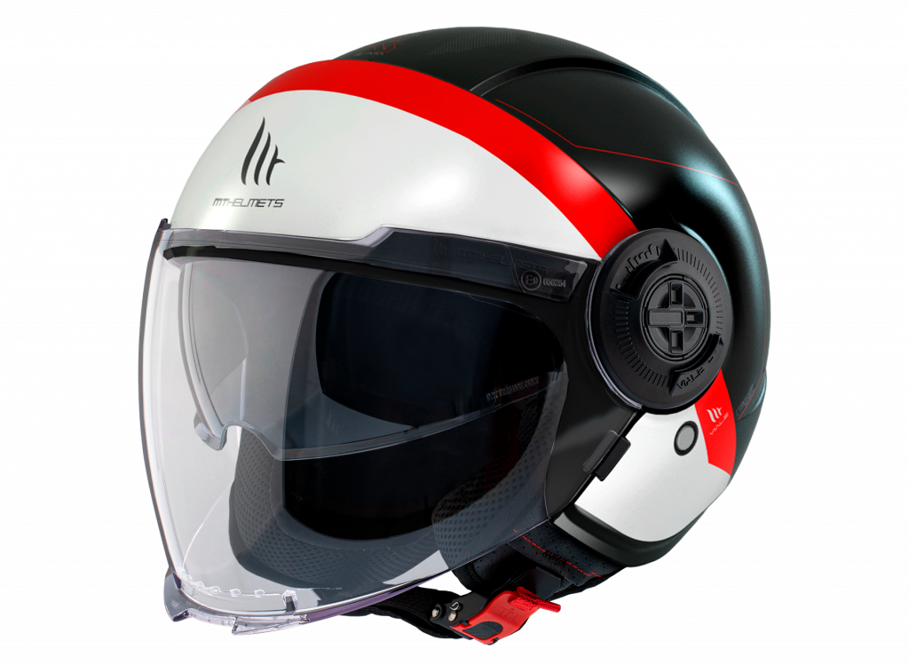 Helmet MT Helmets VIALE SV UNIT MATT PEARL RED XS