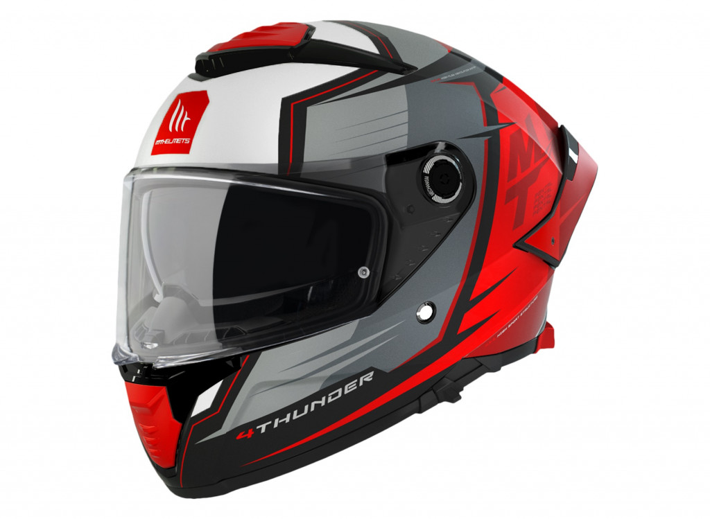 Full face helmet MT Helmets THUNDER 4 SV PENTAL B5 MATT RED 3XL