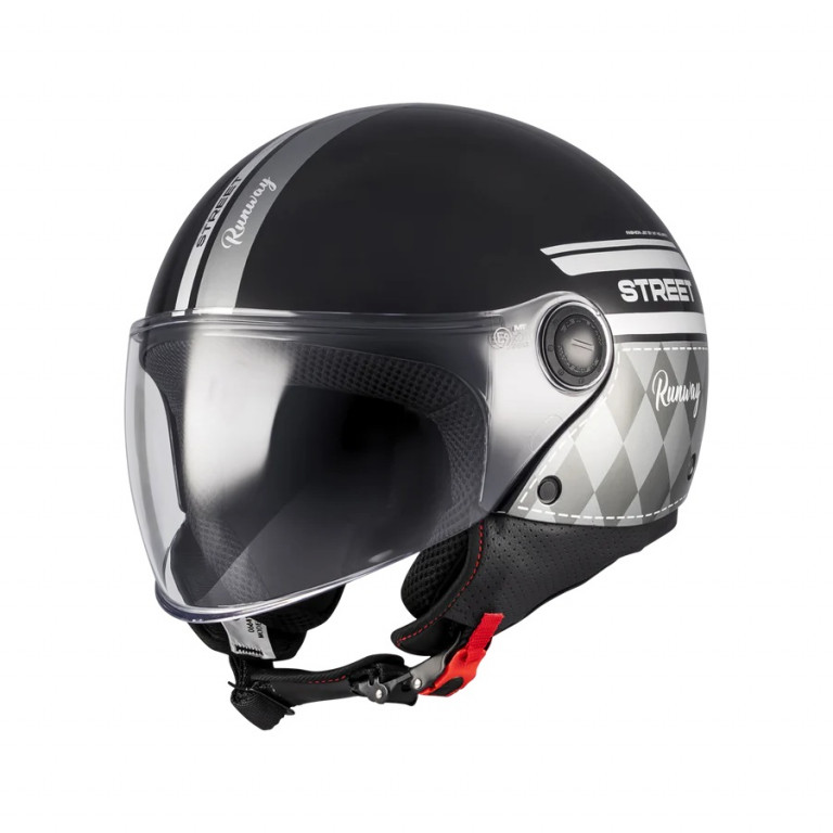 Jet helmet MT Helmets STREET S RUNWAY B2 GLOSS XS
