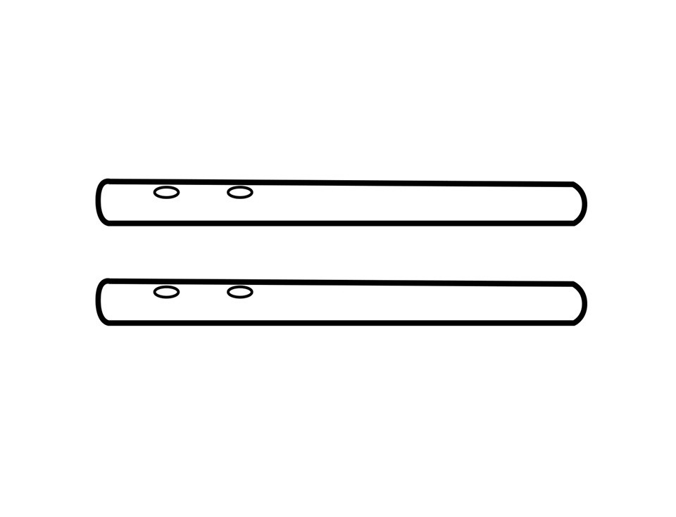 Set axis SHAD 201775R for SH23, SH26, SH29, SH33 and SH34 (d3x58'5)