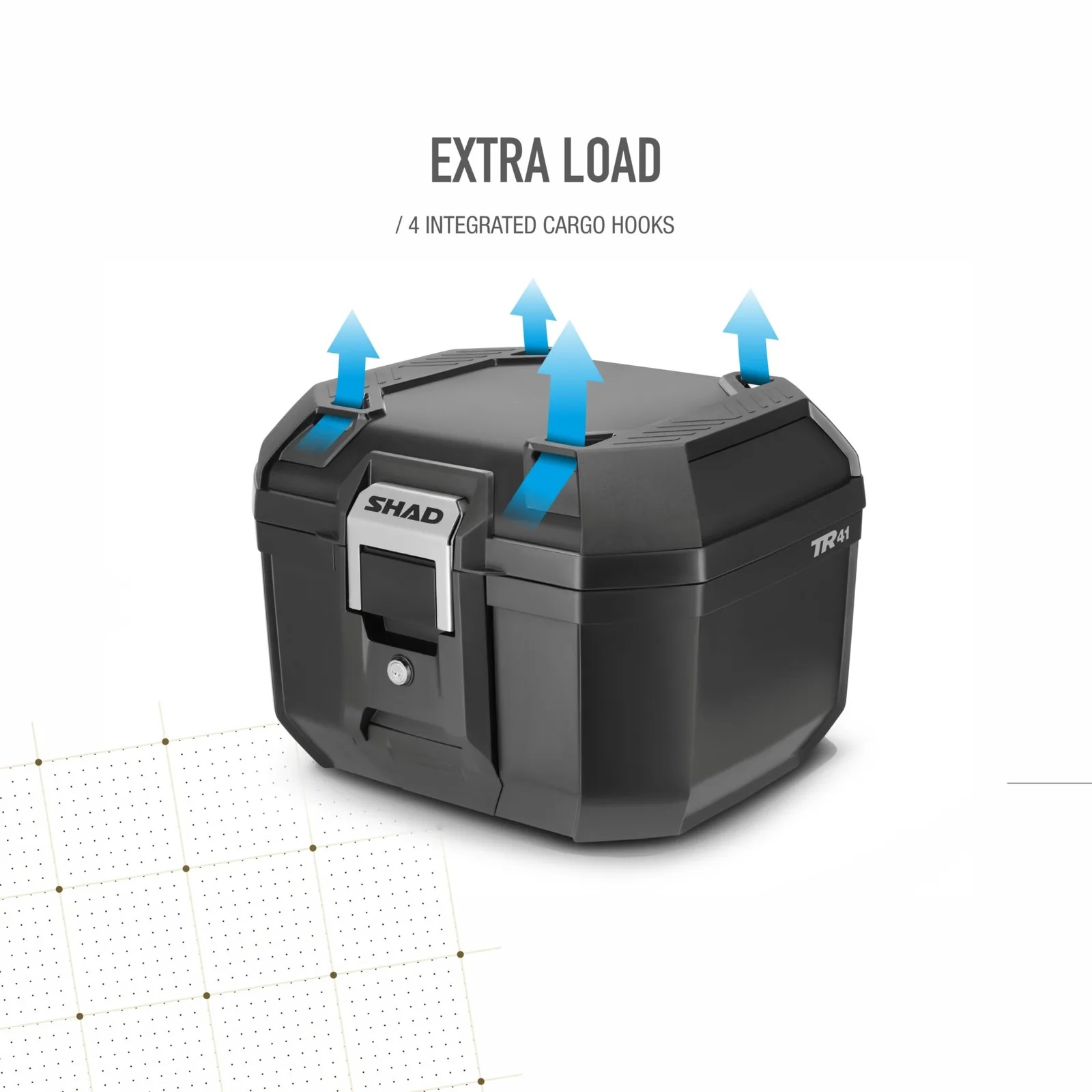 Top case SHAD Terra TR41 D0TR41100 Crni