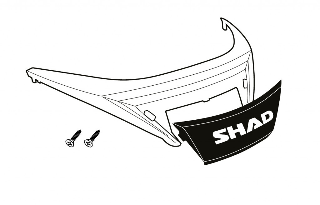 Set reflector color lid SHAD D1B341CAR for SH34