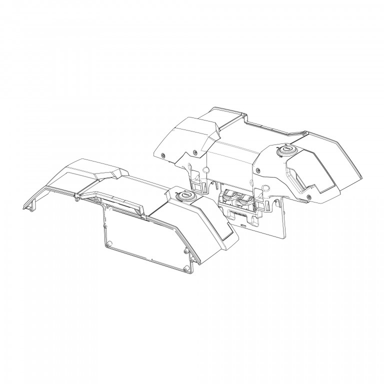 Set frames SHAD D1B38EMR for SH38X