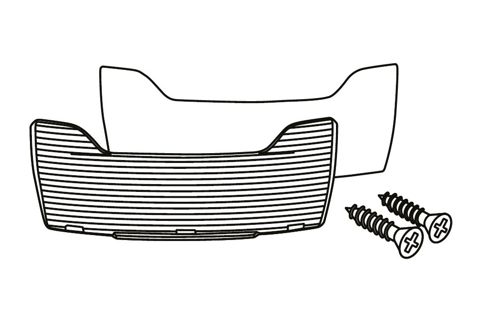 Reflector SHAD D1B401CAR for SH40 white