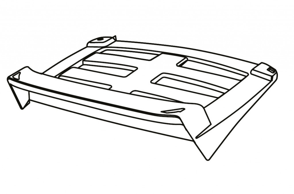 Top pannier rack SHAD D1B40PTR for SH40
