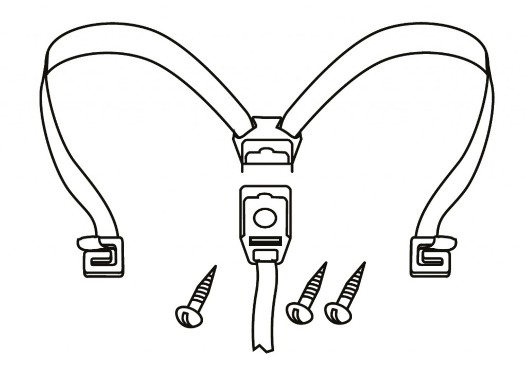 Securing straps SHAD D1B46CGR for SH46