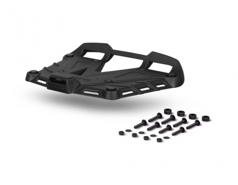 Top case standard plate SHAD TERRA D1BTRPA2 aluminium Crni