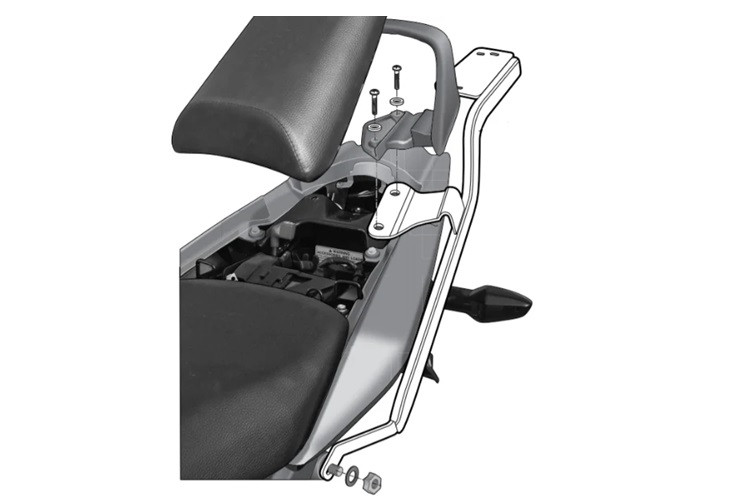 Top Master fitting kit SHAD H0CB19ST for HONDA CBF 125 2008-2016