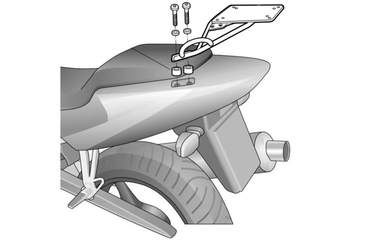 Top Master fitting kit SHAD H0CB61ST for HONDA CBR 600 F 2001-2008