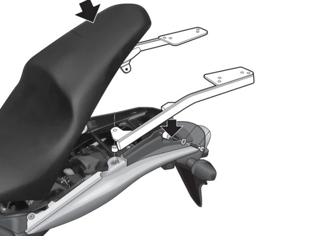 Top Master fitting kit SHAD H0HR67ST for HONDA CB 600 F Hornet (S ABS) 2007-2010