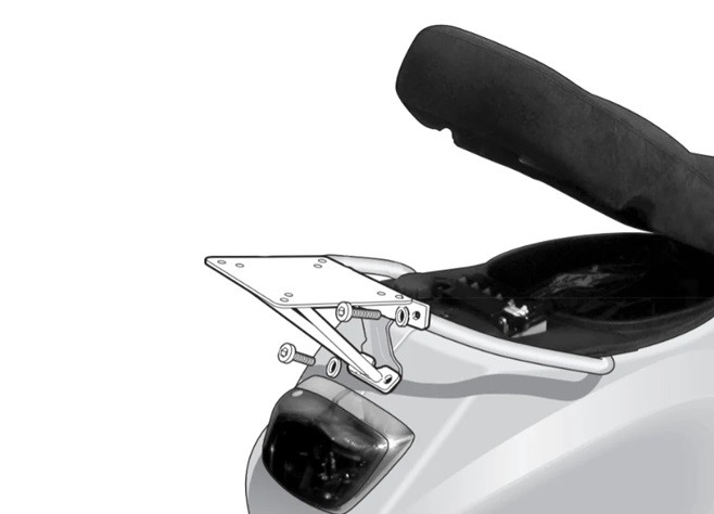 Top Master fitting kit SHAD V0LX55ST for PIAGGIO/VESPA LX 125 2005-2014, PIAGGIO/VESPA LX 50 2005-2014