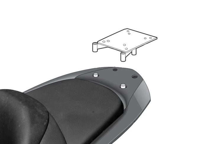 Top Master fitting kit SHAD Y0MJ44ST for YAMAHA YP 400 Majesty 2004-2006, YAMAHA YP 400 Majesty 2010-2012