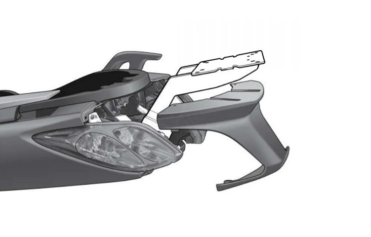 Top Master fitting kit SHAD Y0XM20ST for YAMAHA YP 125 X-MAX 2010-2013, YAMAHA YP 250 X-MAX 2010-2013